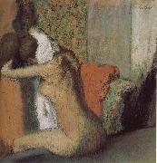 After bath Edgar Degas